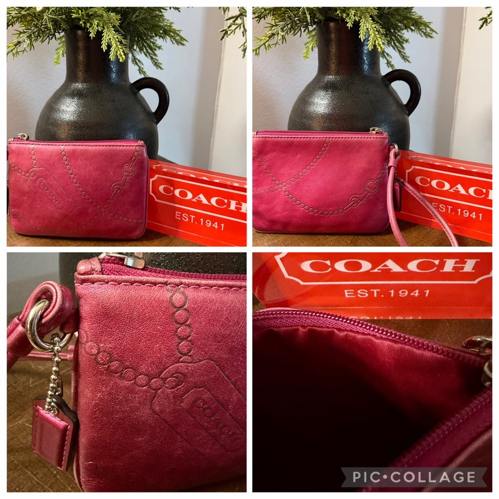 Coach Metallic Heart Crossbody Bag & Wallet & Wristlet - Picture 16 of 16